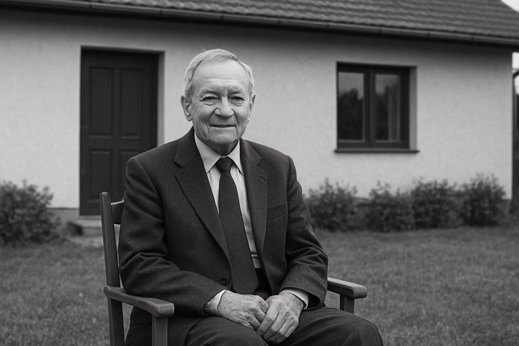 Peter Novak pred domom